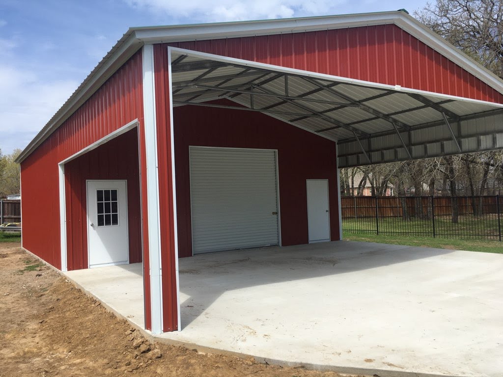 Custom outbuildings, garages, and carports, northern Michigan
